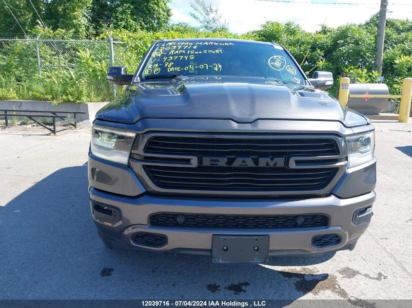 2022 Ram 1500 Sport VIN: 1C6SRFVT0NN437745 Lot: 12039716