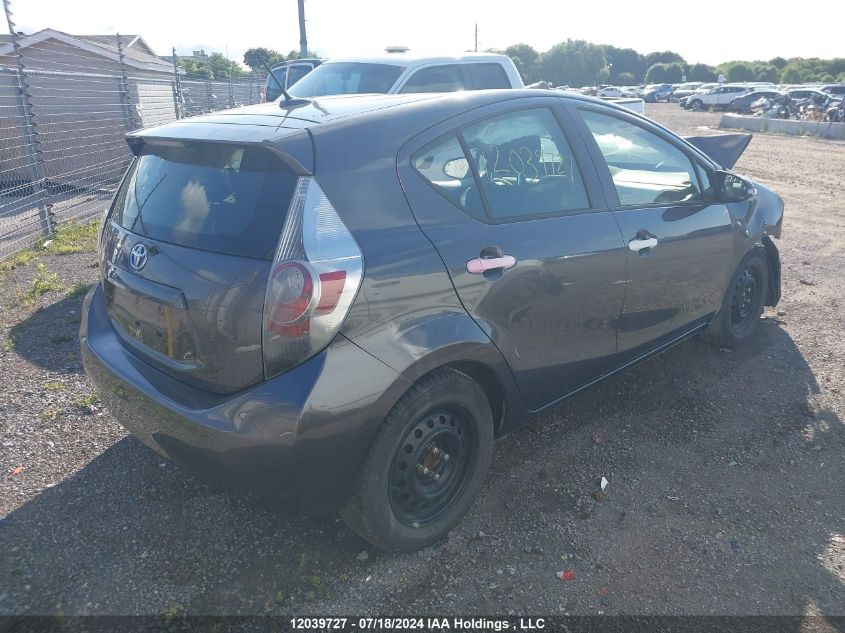 2012 Toyota Prius C Technology VIN: JTDKDTB34C1503549 Lot: 12039727