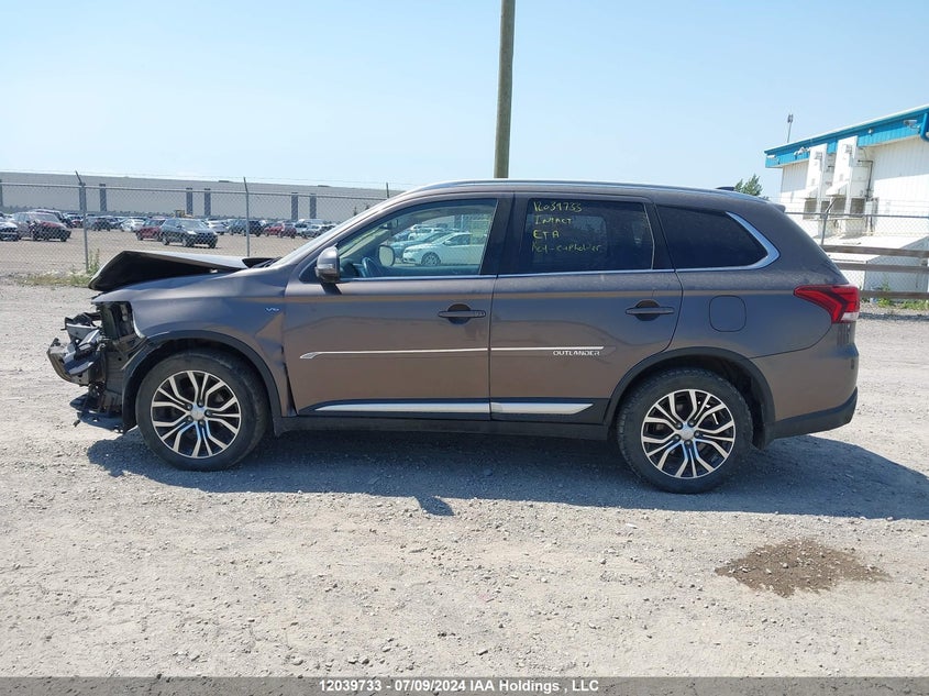 2018 Mitsubishi Outlander Gt VIN: JA4JZ4AX4JZ601576 Lot: 12039733