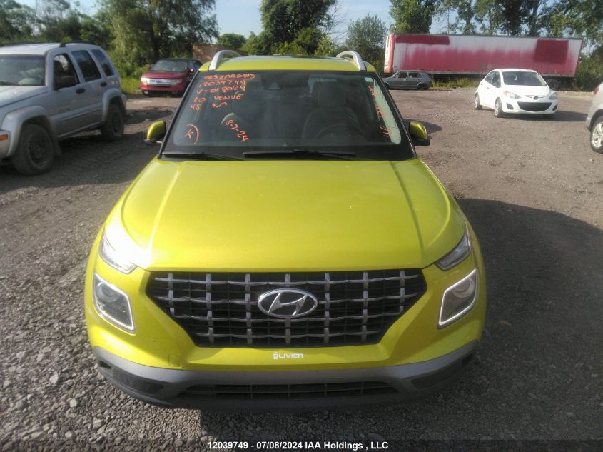 2020 Hyundai Venue Sel/Denim VIN: KMHRC8A35LU018024 Lot: 12039749