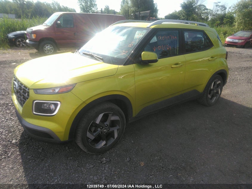 2020 Hyundai Venue Sel/Denim VIN: KMHRC8A35LU018024 Lot: 12039749