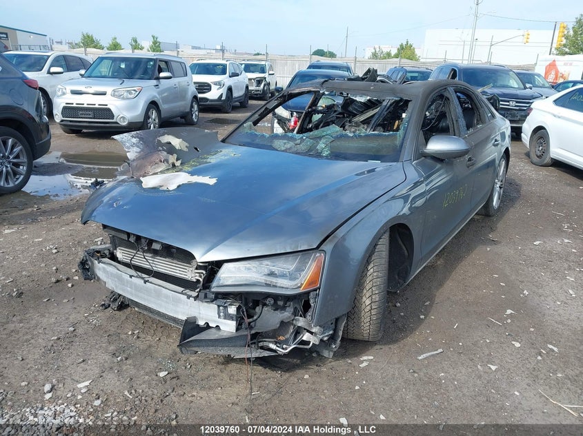 2014 Audi A8 VIN: WAUAGAFD2EN011086 Lot: 12039760