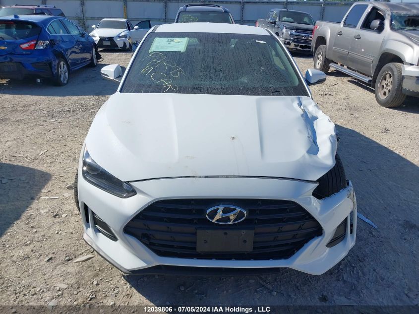 2019 Hyundai Veloster Premium VIN: KMHTG6AF3KU010351 Lot: 12039806