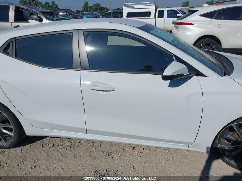 2019 Hyundai Veloster Premium VIN: KMHTG6AF3KU010351 Lot: 12039806