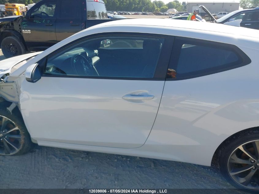 2019 Hyundai Veloster Premium VIN: KMHTG6AF3KU010351 Lot: 12039806