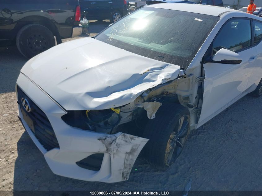 2019 Hyundai Veloster Premium VIN: KMHTG6AF3KU010351 Lot: 12039806