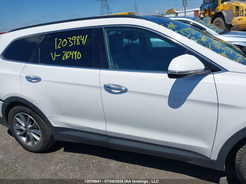 2017 Hyundai Santa Fe VIN: KM8SNDHF3HU210490 Lot: 12039841