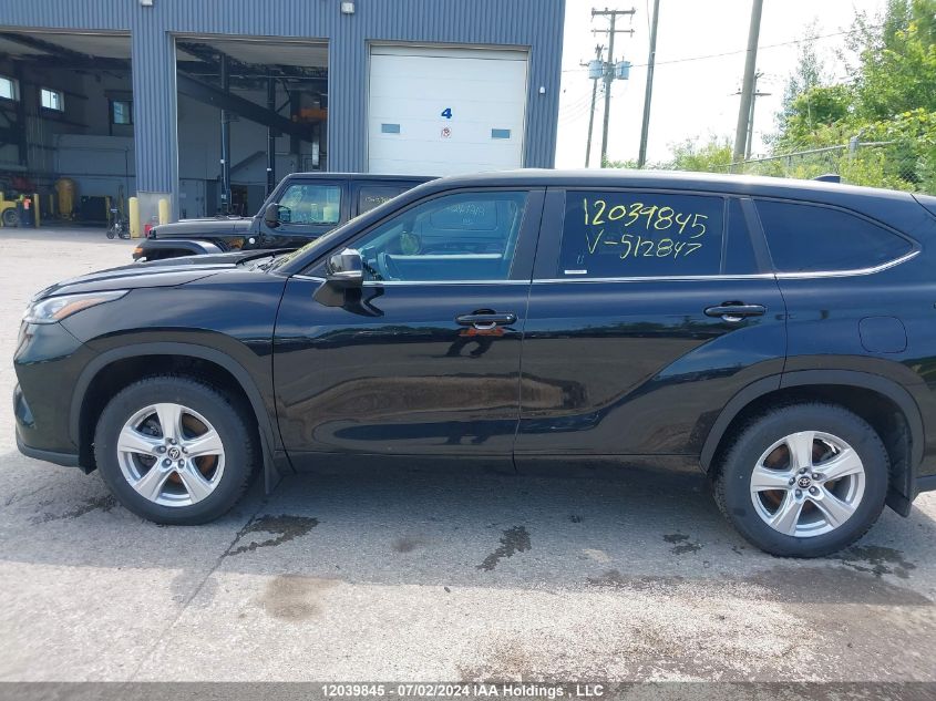 2023 Toyota Highlander L/Le/Xle/Limited/Platinum/Xse VIN: 5TDKDRBH3PS512847 Lot: 12039845