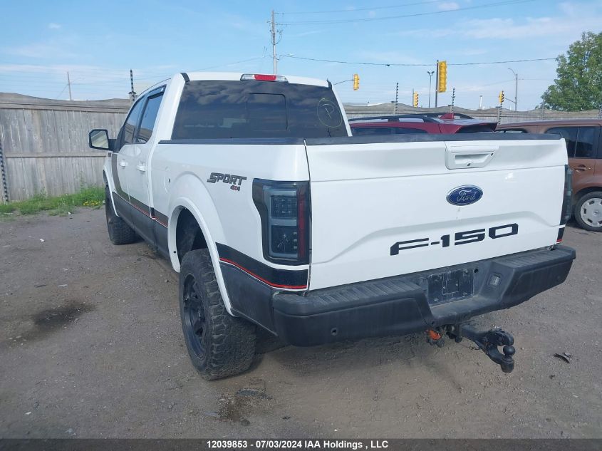 2016 Ford F150 Supercrew VIN: 1FTFW1EG8GFD02566 Lot: 12039853