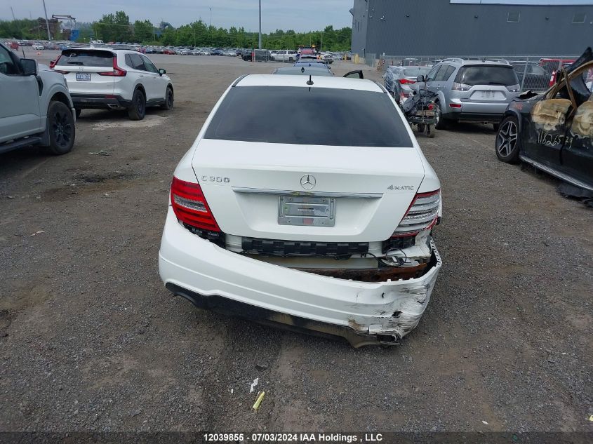 2013 Mercedes-Benz C-Class VIN: WDDGF8AB6DA838325 Lot: 12039855