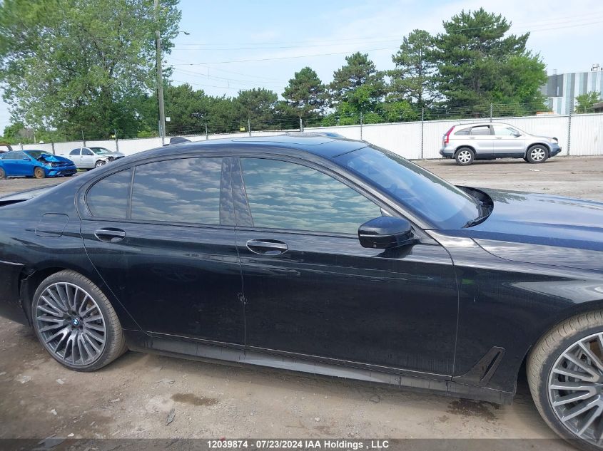 2019 BMW 7 Series VIN: WBA7B0C51KG527407 Lot: 12039874