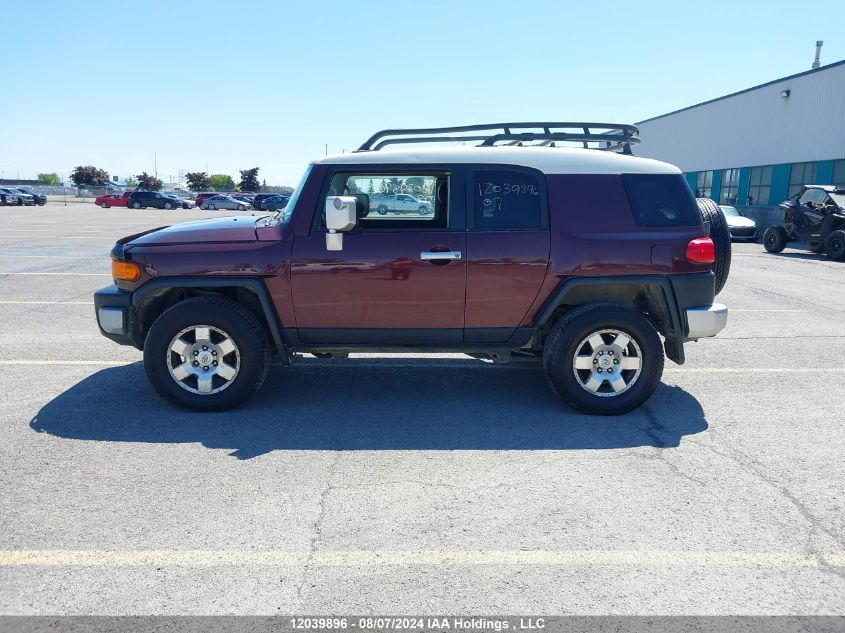 2007 Toyota Fj Cruiser VIN: JTEBU11F670033953 Lot: 12039896