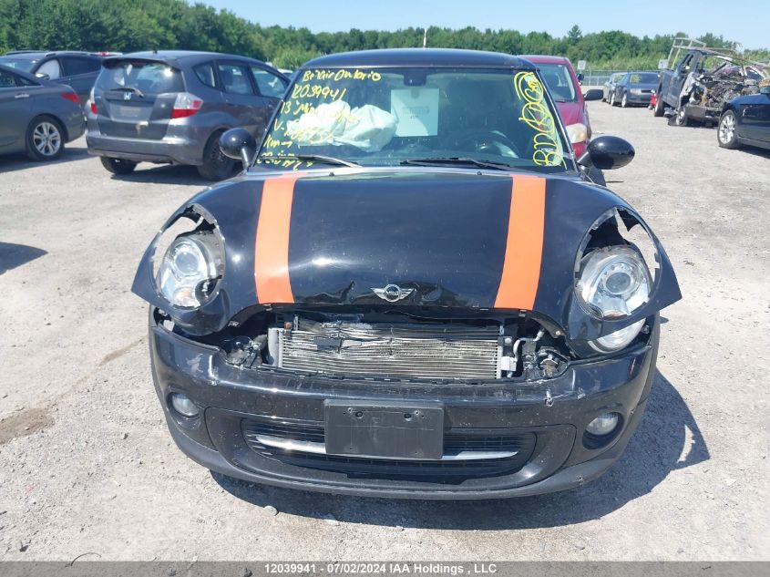 2013 Mini Cooper Hardtop VIN: WMWSU3C50DT689951 Lot: 12039941