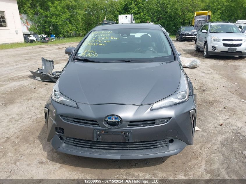 2019 Toyota Prius VIN: JTDL9RFU9K3005992 Lot: 12039955