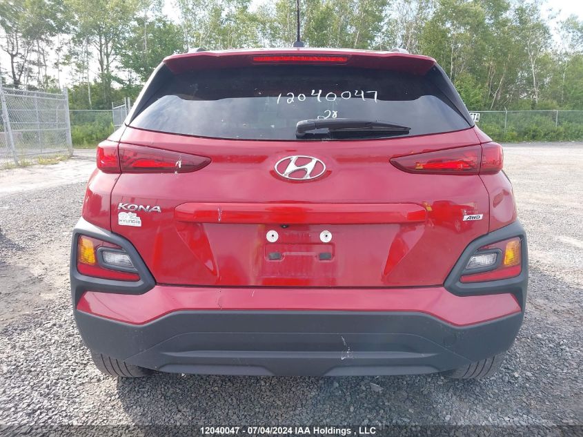 2020 Hyundai Kona Sel Plus VIN: KM8K6CAA9LU574637 Lot: 12040047