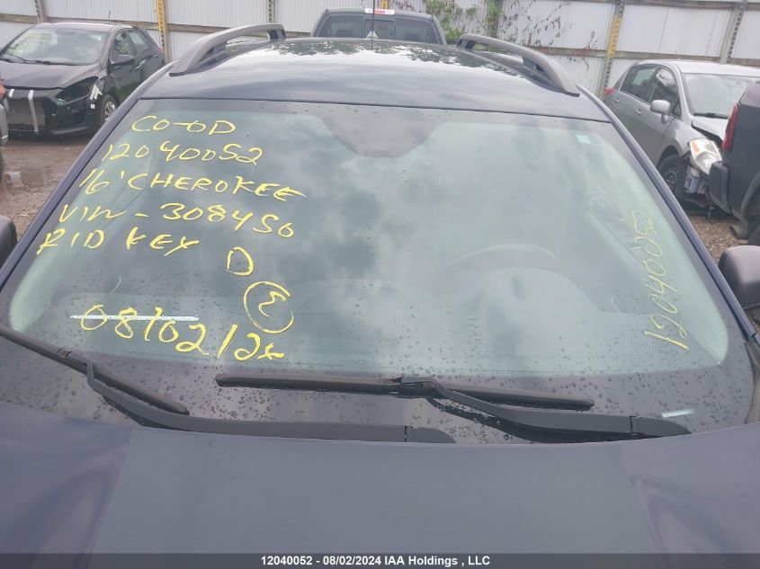 2016 Jeep Cherokee Trailhawk VIN: 1C4PJMBB1GW308450 Lot: 12040052