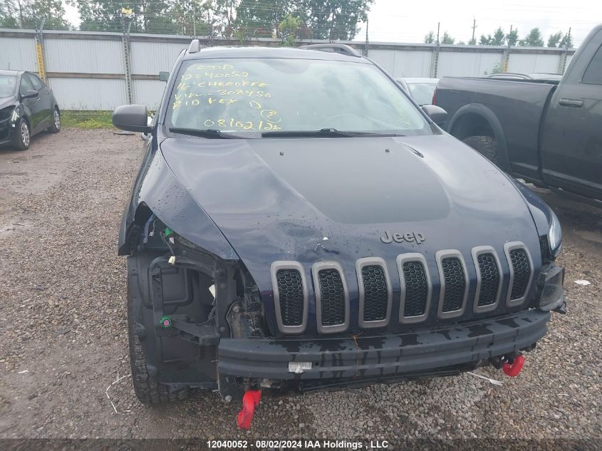 2016 Jeep Cherokee Trailhawk VIN: 1C4PJMBB1GW308450 Lot: 12040052