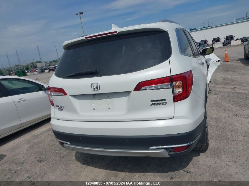 2021 Honda Pilot Touring VIN: 5FNYF6H64MB500280 Lot: 12040055