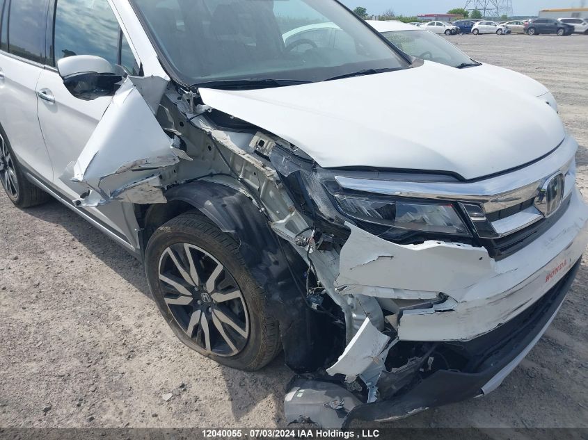 2021 Honda Pilot Touring VIN: 5FNYF6H64MB500280 Lot: 12040055