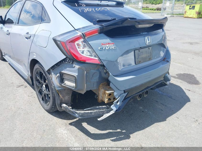 2018 Honda Civic Sport Touring VIN: SHHFK7H93JU307969 Lot: 12040057