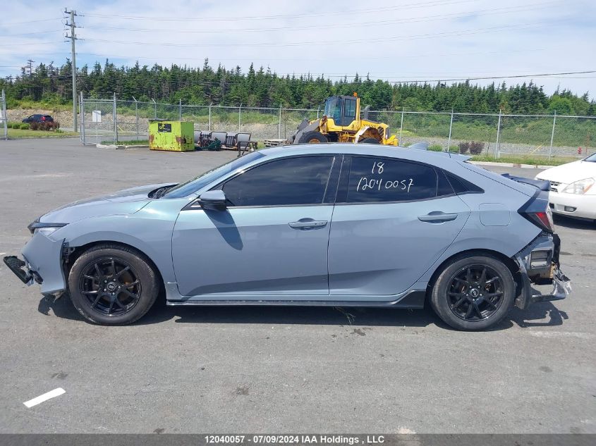 2018 Honda Civic Sport Touring VIN: SHHFK7H93JU307969 Lot: 12040057