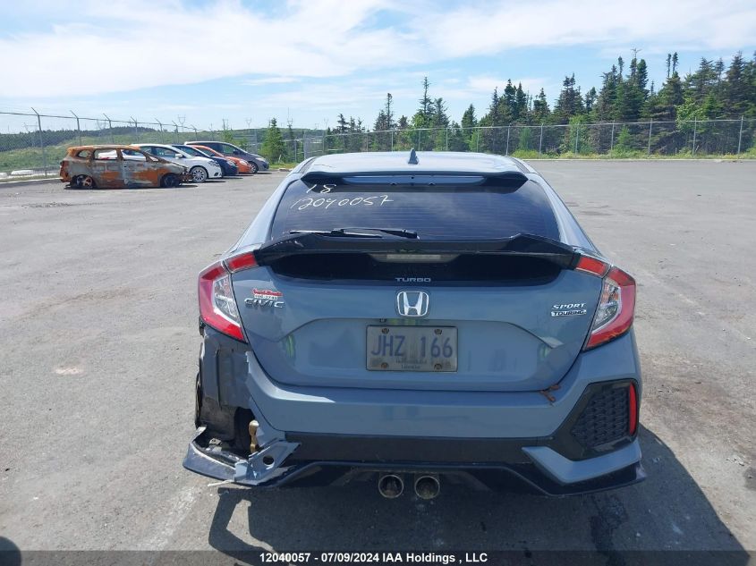 2018 Honda Civic Sport Touring VIN: SHHFK7H93JU307969 Lot: 12040057