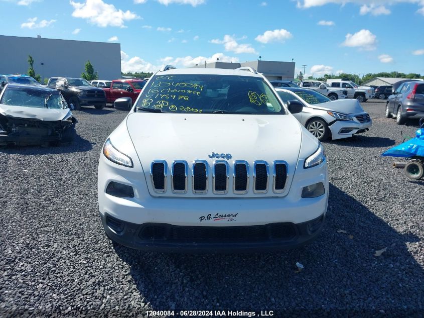2016 Jeep Cherokee Sport VIN: 1C4PJMASXGW145976 Lot: 12040084