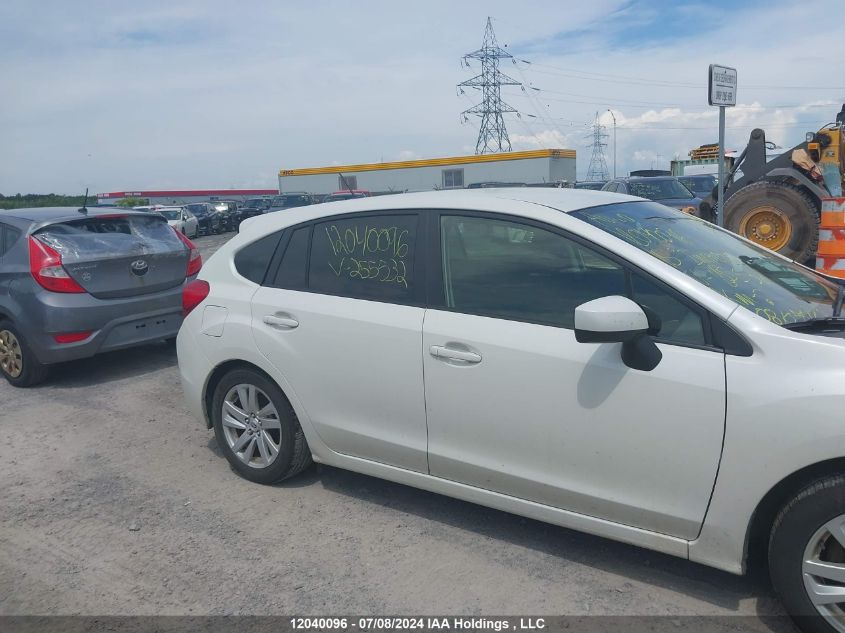 2015 Subaru Impreza Premium VIN: JF1GPAC61FH255532 Lot: 12040096