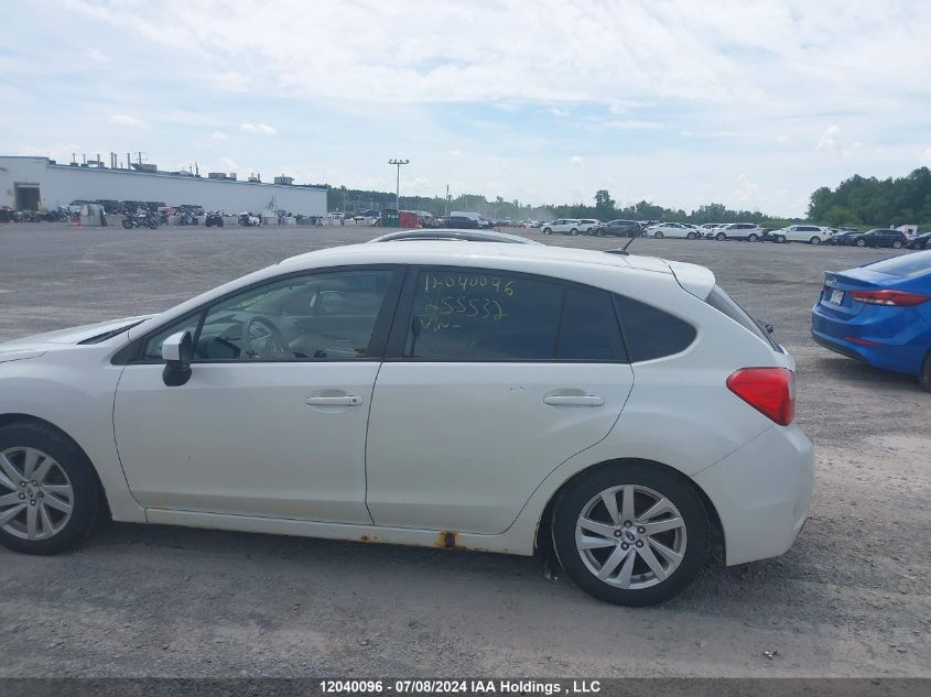 2015 Subaru Impreza Premium VIN: JF1GPAC61FH255532 Lot: 12040096