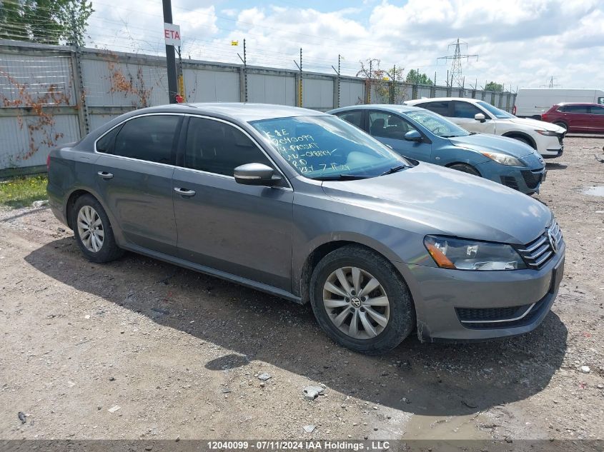 2014 Volkswagen Passat VIN: 1VWAH7A36EC018844 Lot: 12040099