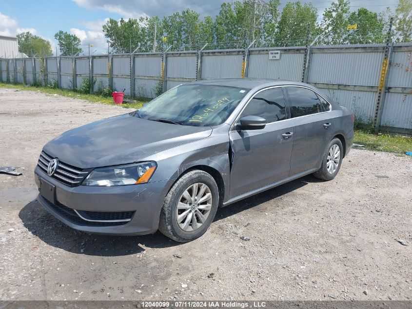 1VWAH7A36EC018844 2014 Volkswagen Passat