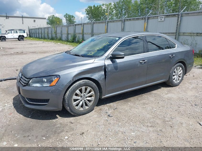 2014 Volkswagen Passat VIN: 1VWAH7A36EC018844 Lot: 12040099