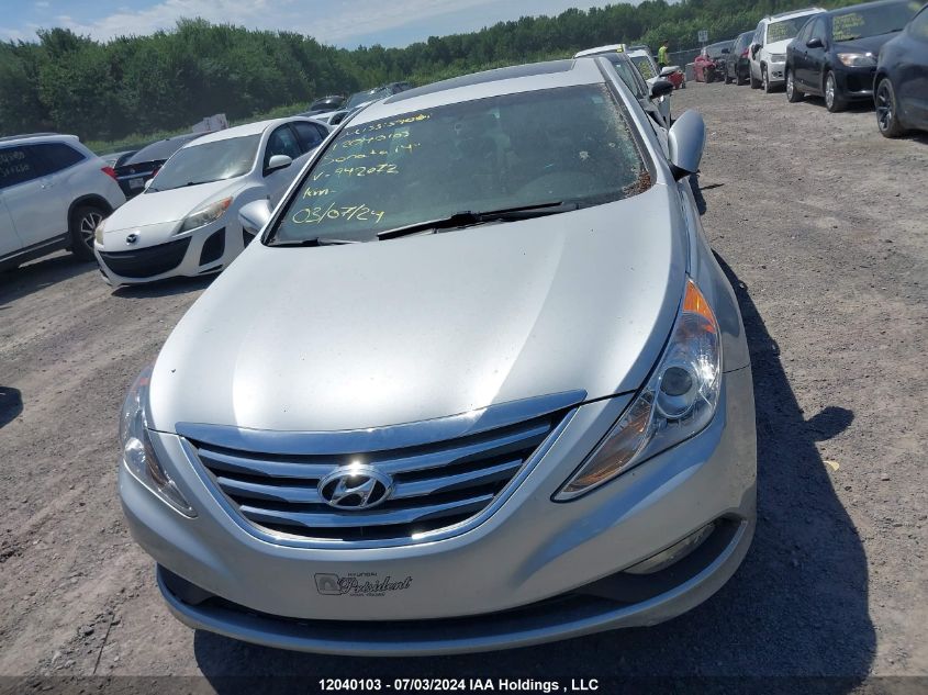 2014 Hyundai Sonata Gls VIN: 5NPEB4AC7EH942072 Lot: 12040103