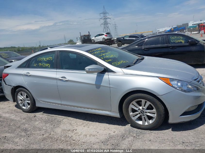 2014 Hyundai Sonata Gls VIN: 5NPEB4AC7EH942072 Lot: 12040103