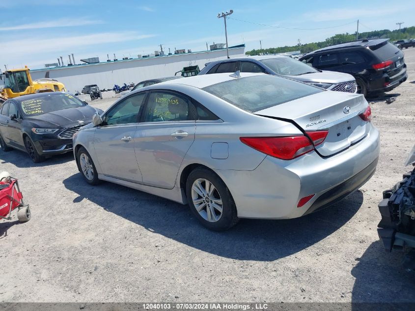 2014 Hyundai Sonata Gls VIN: 5NPEB4AC7EH942072 Lot: 12040103