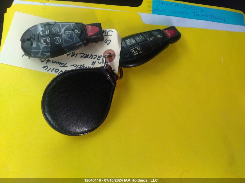 2015 Chrysler Town & Country Touring VIN: 2C4RC1BGXFR707538 Lot: 12040116