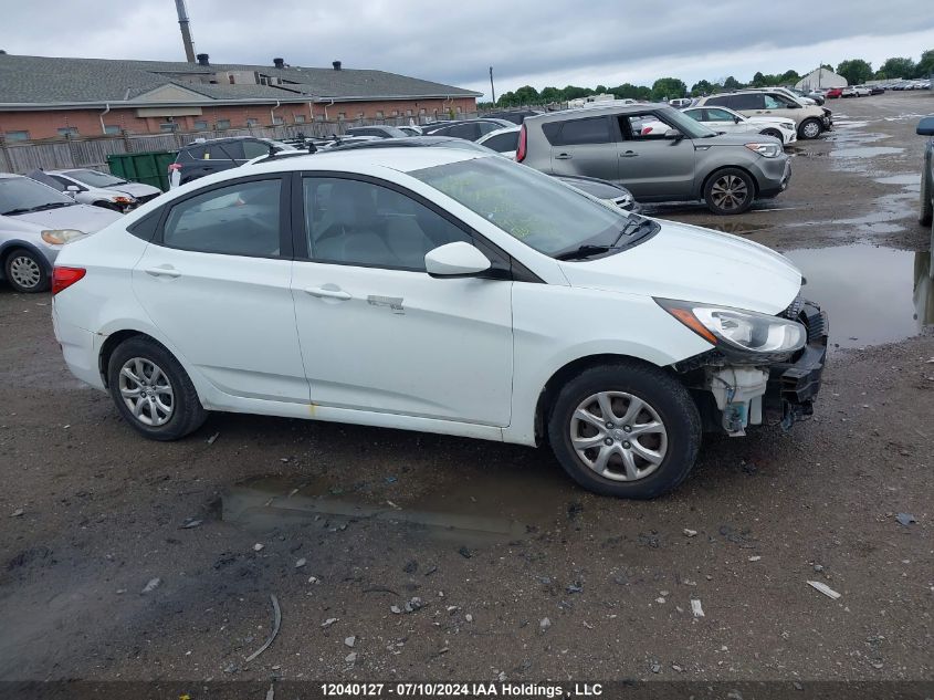 2013 Hyundai Accent Gls/Gs VIN: KMHCT4AE7DU303308 Lot: 12040127
