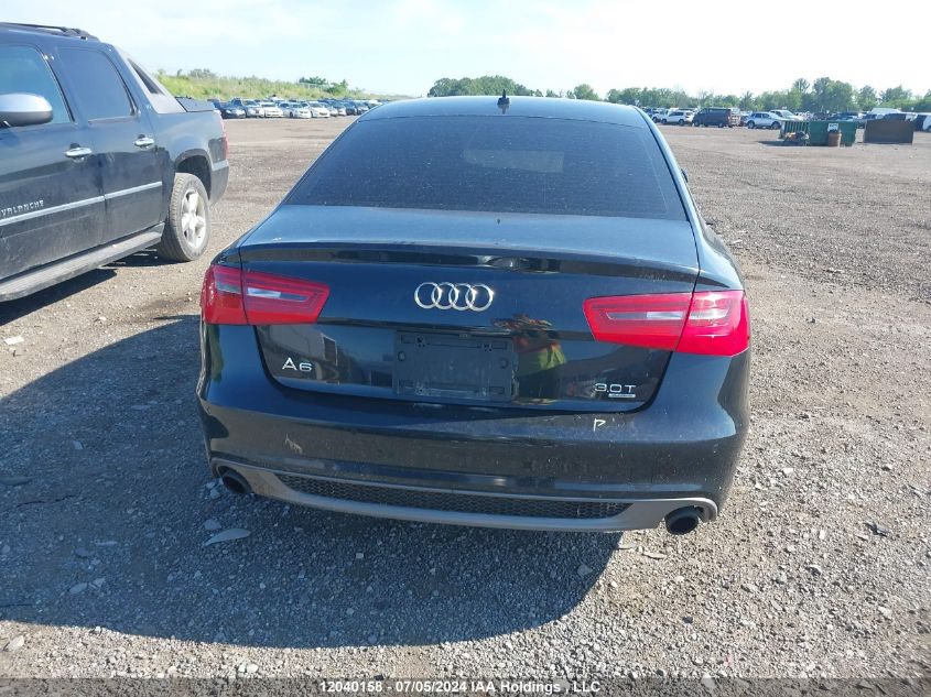 2013 Audi A6 VIN: WAUJGCFC8DN008663 Lot: 12040158