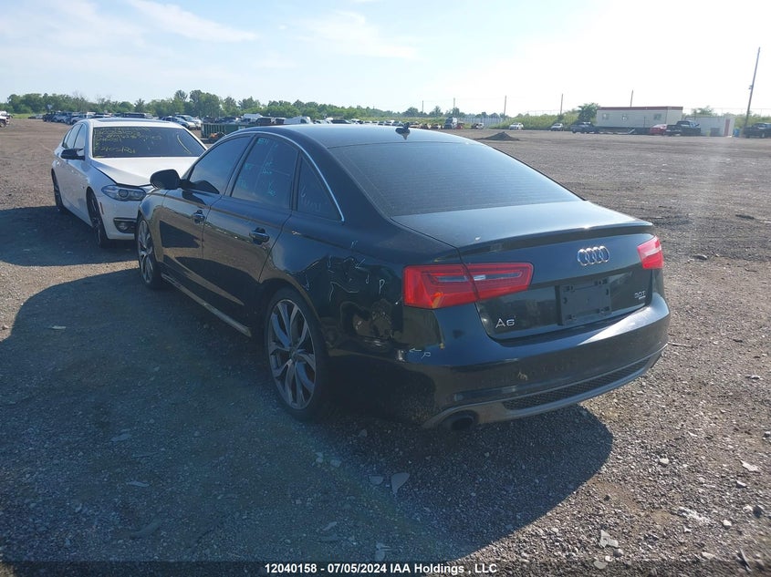 2013 Audi A6 VIN: WAUJGCFC8DN008663 Lot: 12040158