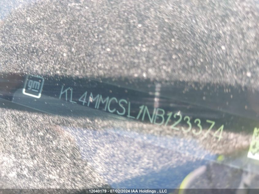 2022 Buick Encore Gx Preferred VIN: KL4MMCSL1NB123374 Lot: 12040179