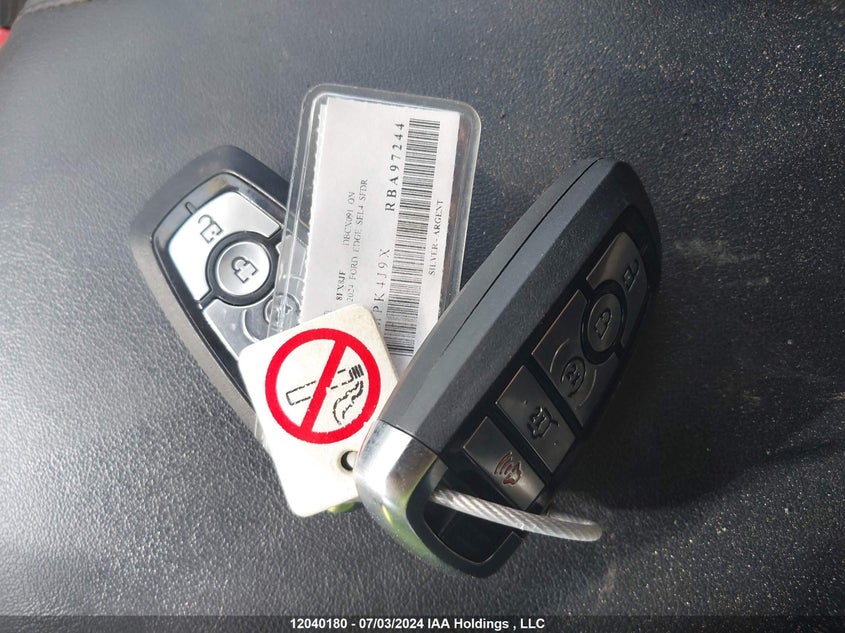 2024 Ford Edge Sel VIN: 2FMPK4J9XRBA97244 Lot: 12040180