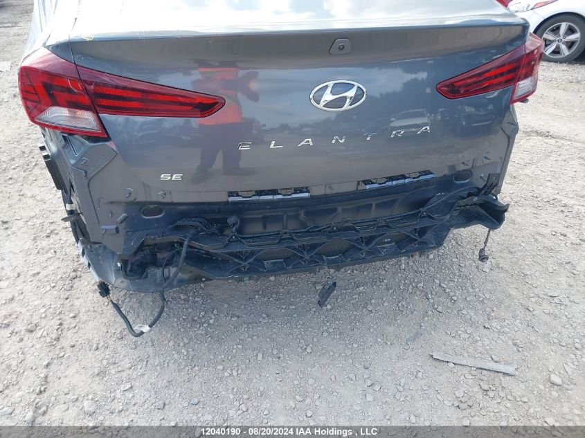 2019 Hyundai Elantra Se VIN: KMHD74LF2KU890187 Lot: 12040190