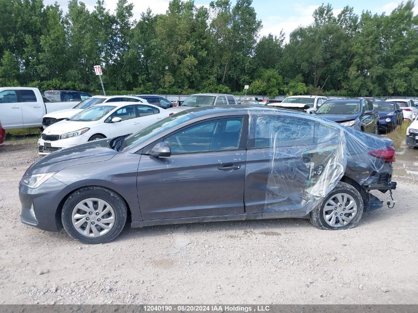2019 Hyundai Elantra Se VIN: KMHD74LF2KU890187 Lot: 12040190