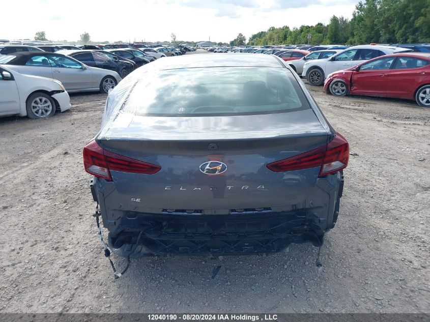 2019 Hyundai Elantra Se VIN: KMHD74LF2KU890187 Lot: 12040190