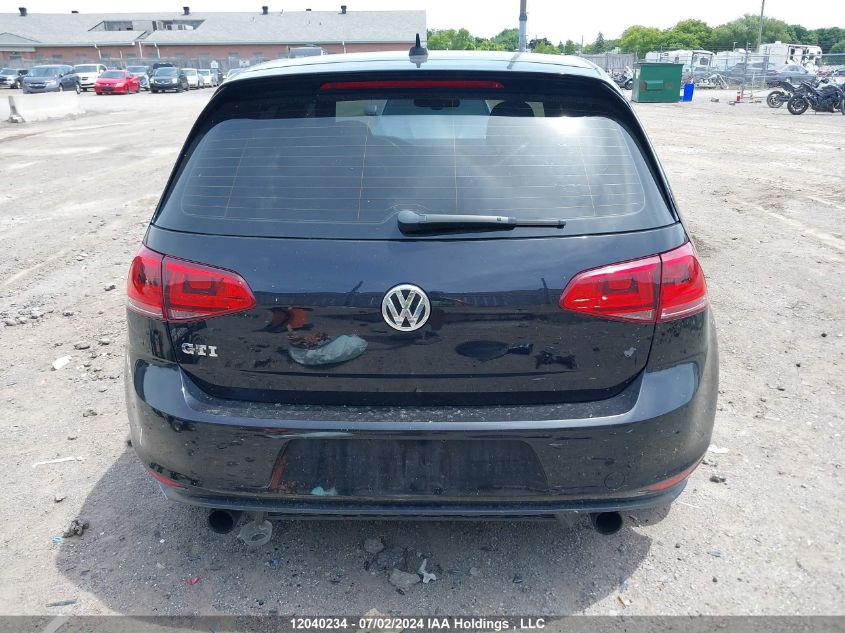 2016 Volkswagen Golf Gti VIN: 3VW5T7AU6GM019938 Lot: 12040234