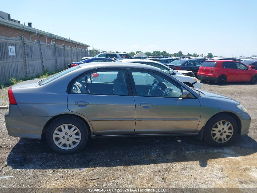 2004 Honda Civic Lx VIN: 2HGES16654H915866 Lot: 12040246