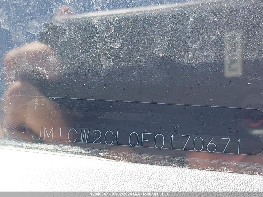 2014 Mazda 5 Touring VIN: JM1CW2CL0E0170671 Lot: 12040347