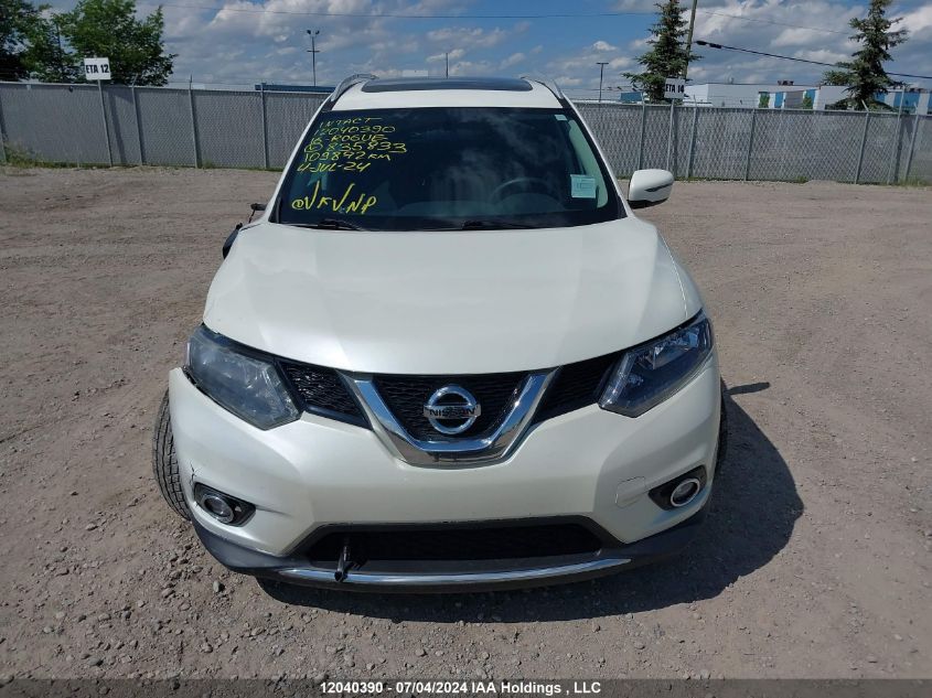 2016 Nissan Rogue VIN: 5N1AT2MVXGC835833 Lot: 12040390