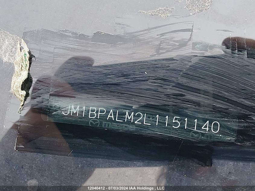 2020 Mazda 3 VIN: JM1BPALM2L1151140 Lot: 12040412