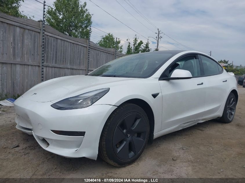 2023 Tesla Model 3 VIN: 5YJ3E1EA1PF498677 Lot: 12040416